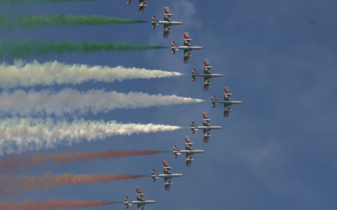 Frecce Tricolori, il sorvolo ripreso in un video